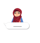 Hijab Sticker with Text Effect（個別スタンプ：13）