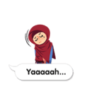 Hijab Sticker with Text Effect（個別スタンプ：14）