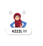 Hijab Sticker with Text Effect（個別スタンプ：15）