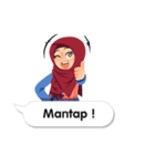 Hijab Sticker with Text Effect（個別スタンプ：16）