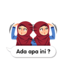 Hijab Sticker with Text Effect（個別スタンプ：17）