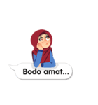 Hijab Sticker with Text Effect（個別スタンプ：19）