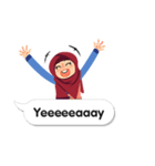 Hijab Sticker with Text Effect（個別スタンプ：20）