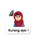 Hijab Sticker with Text Effect（個別スタンプ：22）