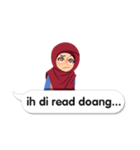 Hijab Sticker with Text Effect（個別スタンプ：23）