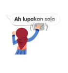 Hijab Sticker with Text Effect（個別スタンプ：24）