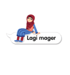 Hijab Sticker with Text Effect（個別スタンプ：26）