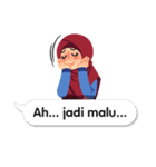 Hijab Sticker with Text Effect（個別スタンプ：29）