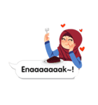 Hijab Sticker with Text Effect（個別スタンプ：32）