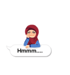 Hijab Sticker with Text Effect（個別スタンプ：33）