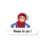 Hijab Sticker with Text Effect（個別スタンプ：37）