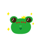 Cute Frog Prince GwahGwah（個別スタンプ：4）