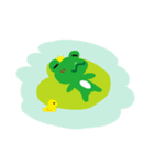 Cute Frog Prince GwahGwah（個別スタンプ：40）