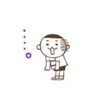 きり☆さん（紫）（個別スタンプ：4）