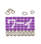 きり☆さん（紫）（個別スタンプ：16）