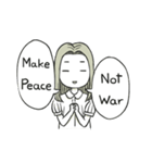 The peaceful girl [English]（個別スタンプ：38）