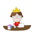 Little King ＆ Grass Jelly（個別スタンプ：23）