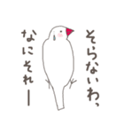 関西弁の白文鳥 3（個別スタンプ：11）