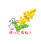 花々と猫（個別スタンプ：10）