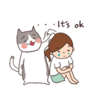 Alison and Meow 's simple daily（個別スタンプ：14）