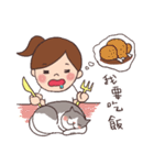 Alison and Meow 's simple daily（個別スタンプ：17）