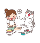 Alison and Meow 's simple daily（個別スタンプ：18）