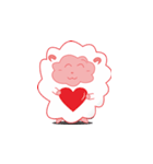 peace and happy sheep（個別スタンプ：10）