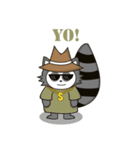 Howdy Raccoon（個別スタンプ：34）