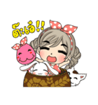 Unna mini girl and friends（個別スタンプ：32）
