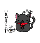 あほ毛黒にゃんこ（個別スタンプ：14）