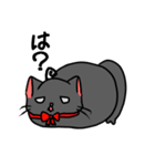 あほ毛黒にゃんこ（個別スタンプ：38）