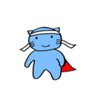 SuperBlueCat（個別スタンプ：1）