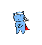 SuperBlueCat（個別スタンプ：6）