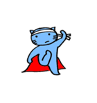 SuperBlueCat（個別スタンプ：30）