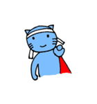 SuperBlueCat（個別スタンプ：40）