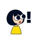 無表情女子（個別スタンプ：5）