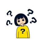 無表情女子（個別スタンプ：19）