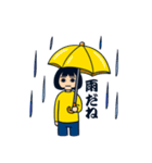 無表情女子（個別スタンプ：27）