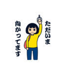 無表情女子（個別スタンプ：28）