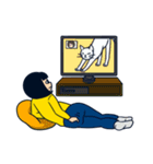 無表情女子（個別スタンプ：30）