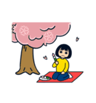 無表情女子（個別スタンプ：37）