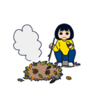 無表情女子（個別スタンプ：39）