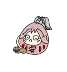 ばーばダルマ（個別スタンプ：12）