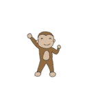 Lovely monkey talking（個別スタンプ：15）