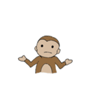 Lovely monkey talking（個別スタンプ：16）