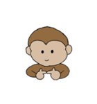 Lovely monkey talking（個別スタンプ：37）