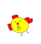 Happy Chicken gold（個別スタンプ：1）