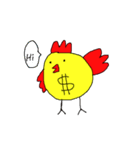 Happy Chicken gold（個別スタンプ：2）