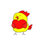 Happy Chicken gold（個別スタンプ：13）