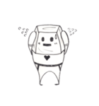 Mr.white Happy（個別スタンプ：32）